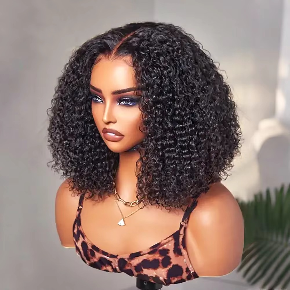 Glueless Wear And Go Human Hair Wig - Parrucche in Capelli Umani Ricci Bob