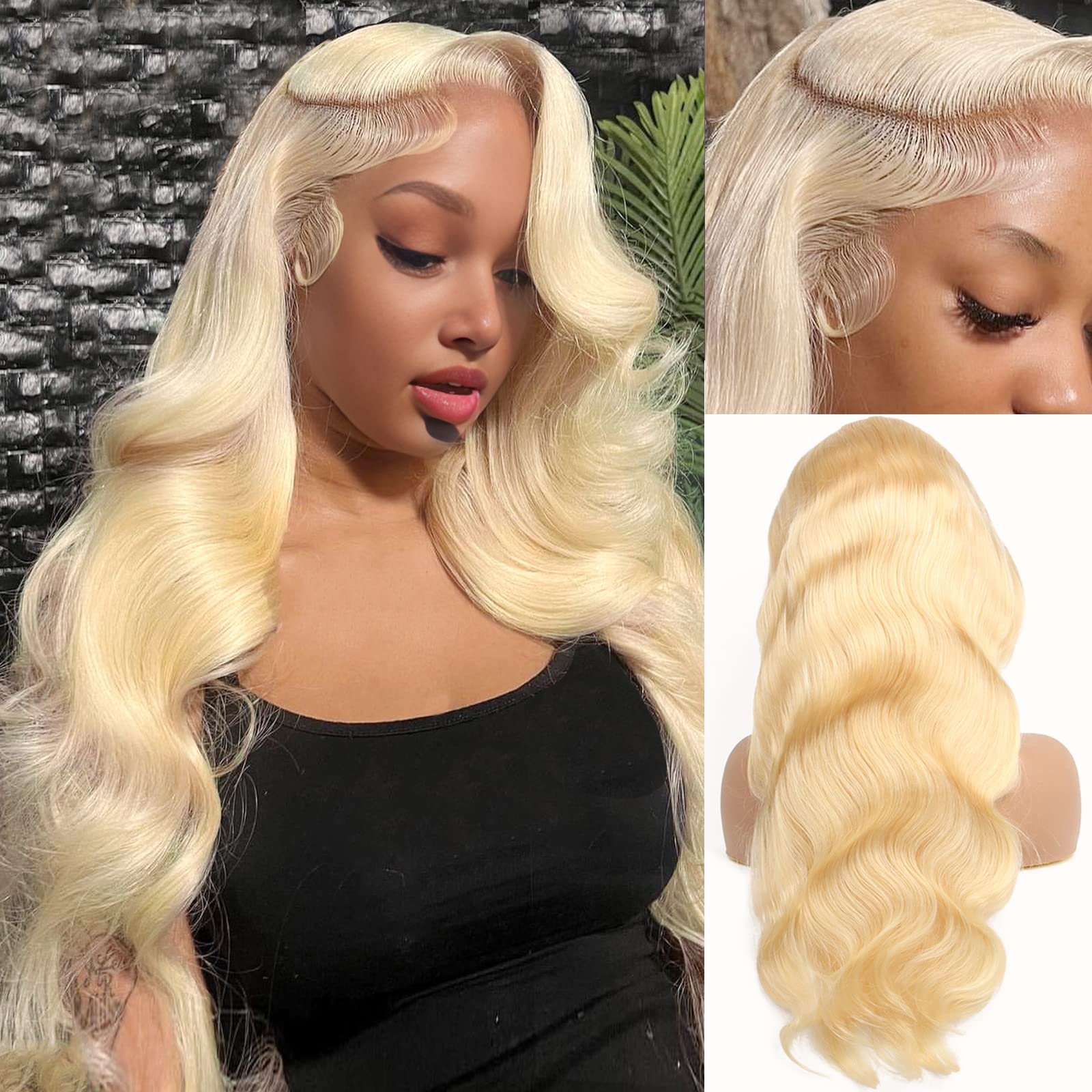 613 Blonde Body Wave Lace Front Wig - Parrucca 13x6 Lace Front 613 in