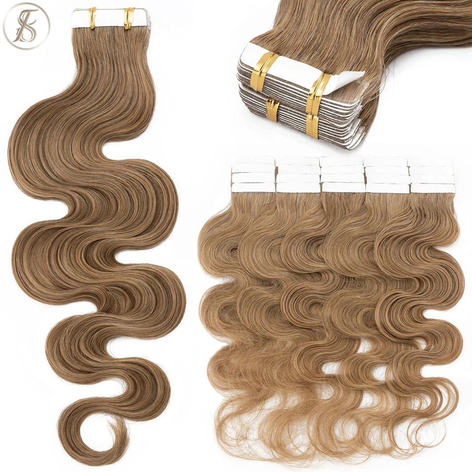 TESS 20 pz Nastro Ondulato In  - Invisible Tape In Extensions Real Hair recensione e prezzo