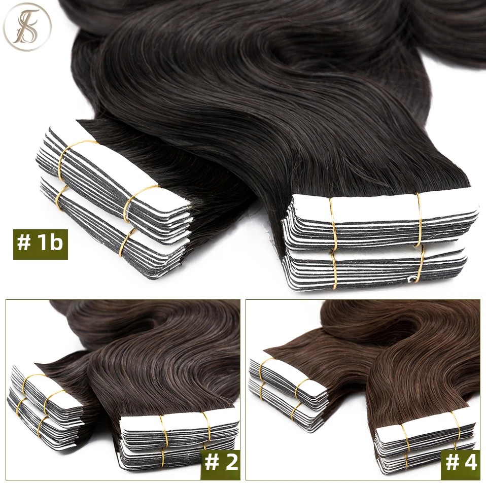 TESS 20 pz Nastro Ondulato In  - Invisible Tape In Extensions Real Hair recensione e prezzo