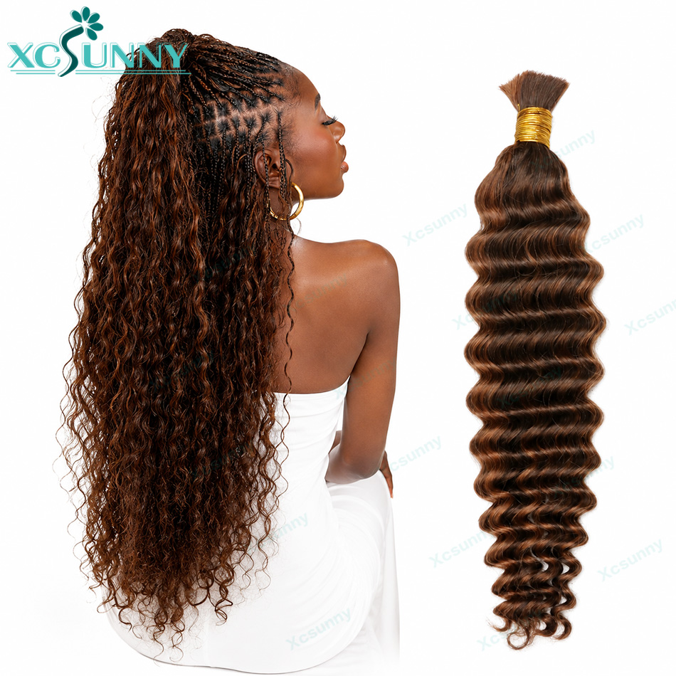 Colore # Extension per capelli - Water Wave Bulk Human Hair For Braiding recensione e prezzo