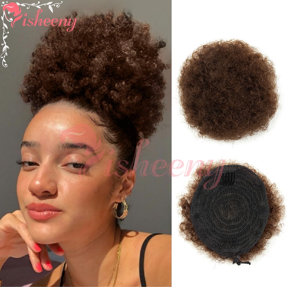 Isheeny Chignon Afro Riccio co - Drawstring Afro Curly Puff Ponytail recensione e prezzo